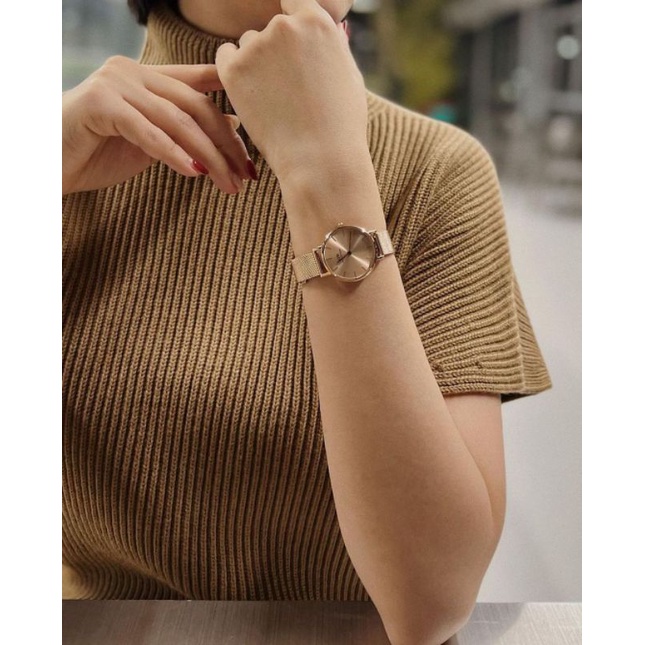 Đồng hồ wd nữ dây lụa full gold