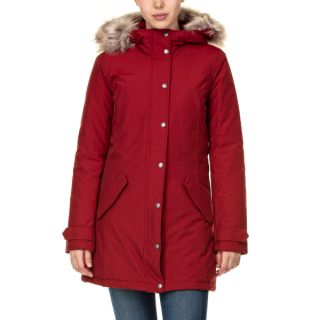 Áo parka Penn-Rich lông mũ màu đỏ tối hàng TQXK sale lẻ size