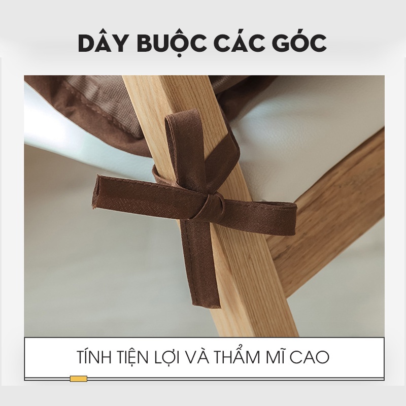 Ghế lười kèm đệm ghế bọc vải, ghế ngồi đệm bông tựa lưng thư giãn, làm việc KUN.decor