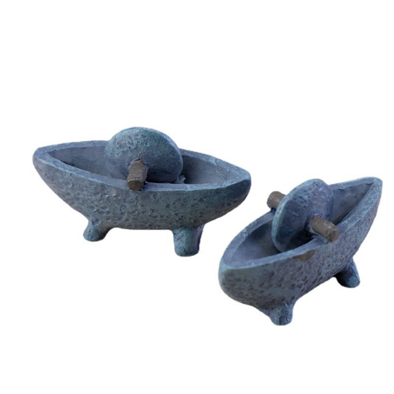 Mô hình máy nghiền thuốc bằng tay nhỏ xinh dùng để trang trí vườn cổ tích thủ công xinh xắn