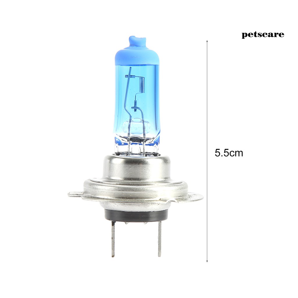 Set 2 Bóng Đèn Halogen H7 12v 55w 5000k Ánh Sáng Trắng Cho Xe Ô Tô