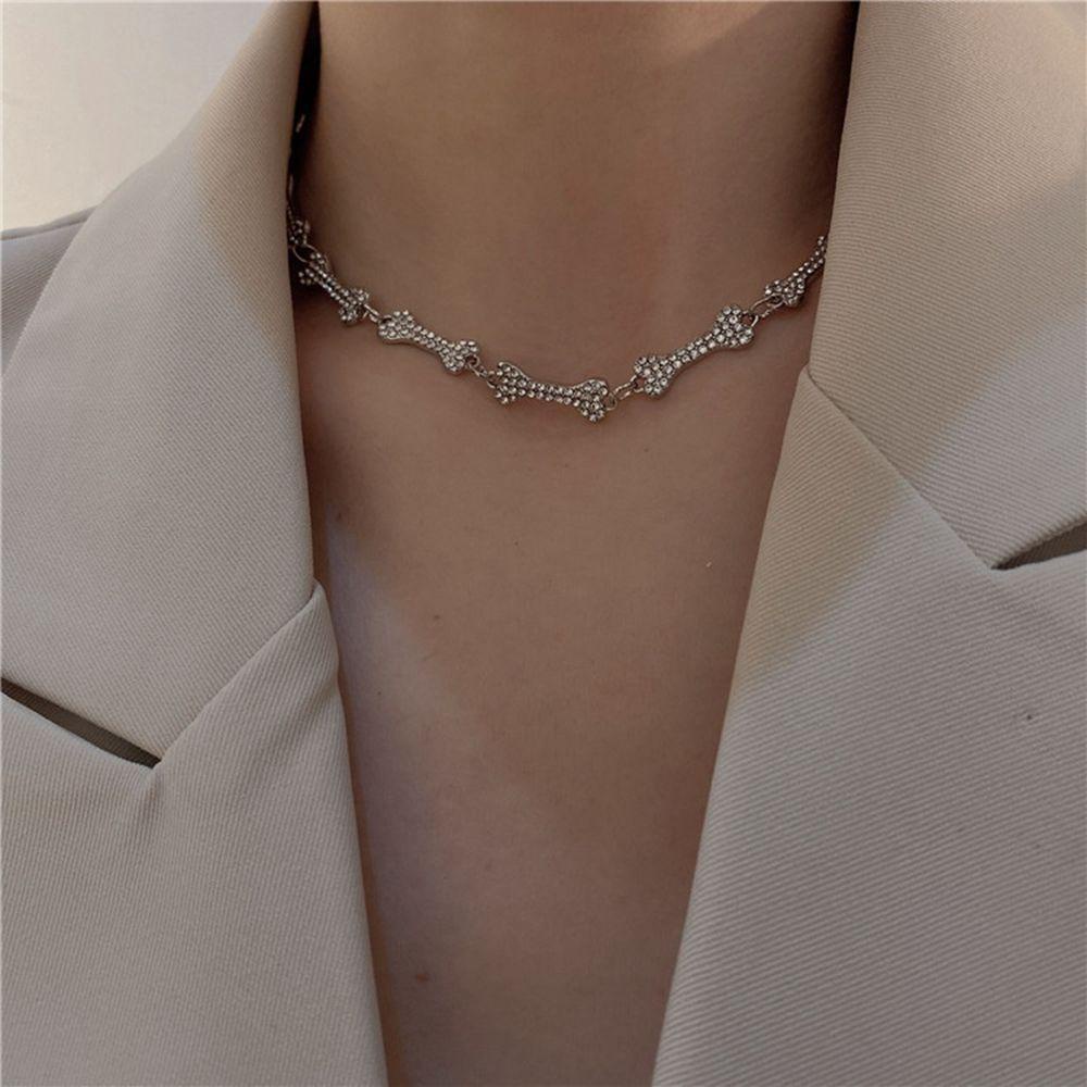 ANEMONE Vòng cổ Đính Đá Phong Cách Hàn Quốc Thanh Lịch Cho Nữ