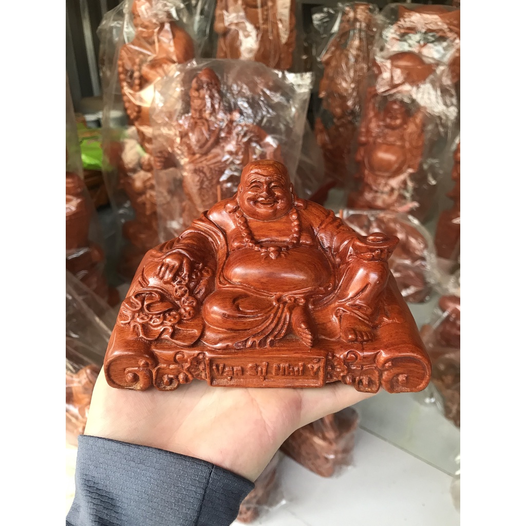 Di Lặc Ngồi Vạn Sự Như Ý, Để ÔTô và Bàn Làm Việc KT: 15x9x9