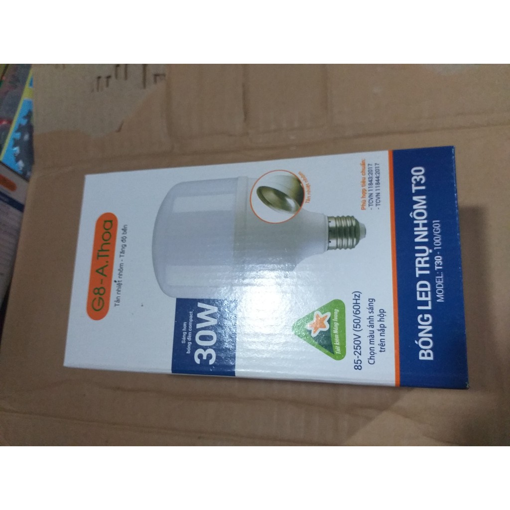 Bóng đèn Led trụ nhôm G8-A.ThOA 5W, 10W, 15W, 20W, 30W, 40W, 50W, 60W ánh sáng trắng tiết kiệm điện 80%