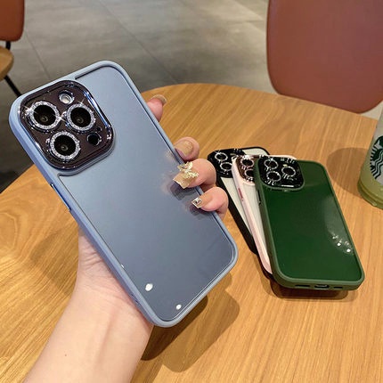 Ốp Điện Thoại Trong Suốt Có Tấm Bảo Vệ Lens Cho iPhone 14 Pro Max 11 12 Pro Max 13 Pro Max