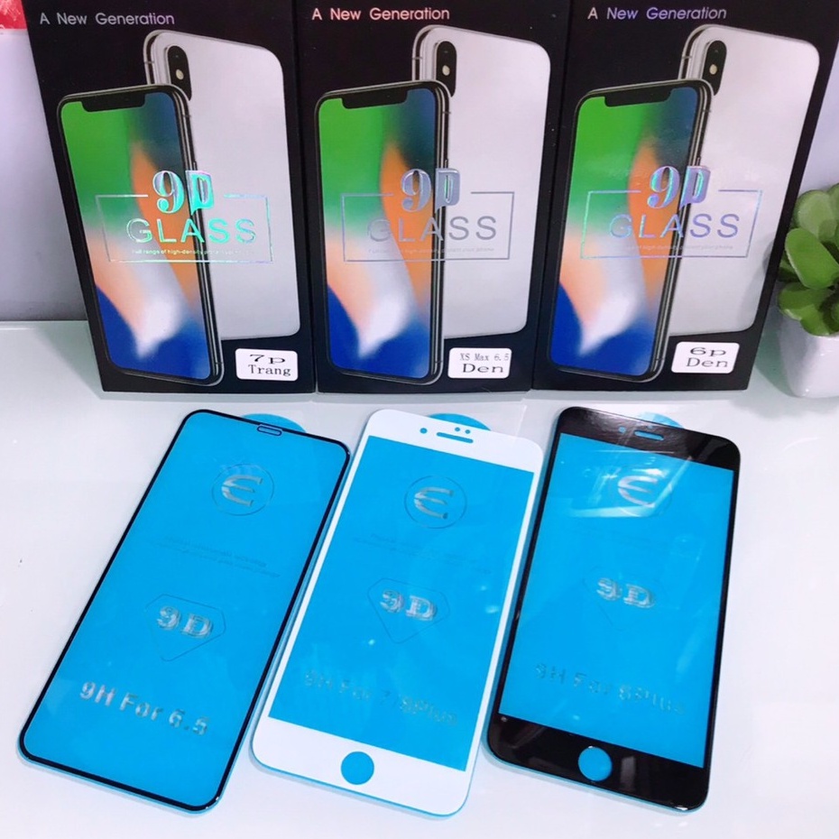 MIẾNG DÁN kính cường lực full 9D LOẠI 1 SIÊU TRƠN IPHONE 6 6S 7 8 SE / PLUS / XS X XR / 11 / 12 / PRO / MAX / MINI +