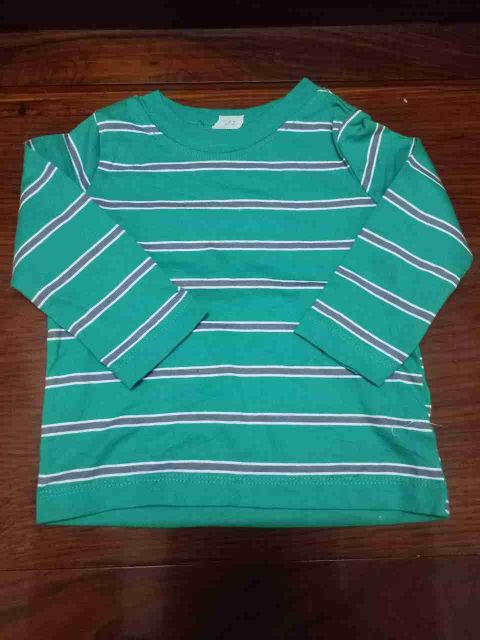 Áo thun tay dài bé trai just one you size 3m-18m