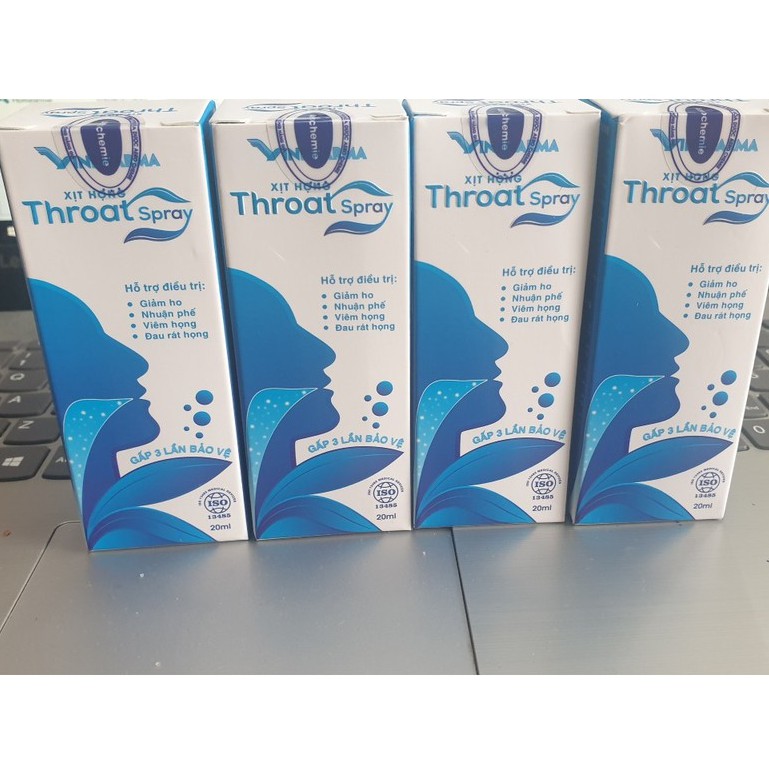 Xịt Họng Keo Ong Xanh Throat Spray Hỗ Trợ Điều Trị Giảm Ho,Nhuận Phế,Viêm Họng,Đau Rát Họng