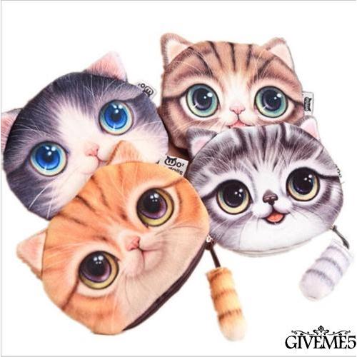 Ví tiền hình mặt mèo 3D