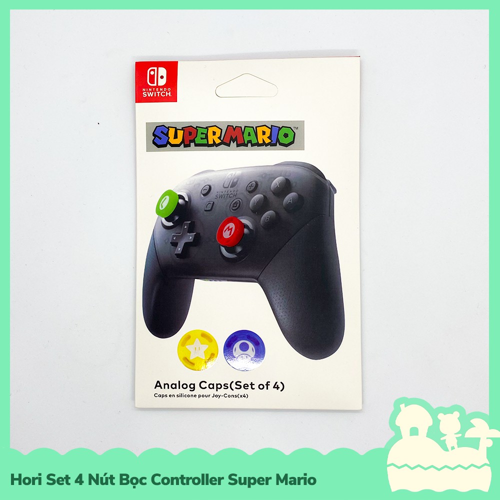 [Sẵn VN - NowShip] Phụ Kiện Set 4 Bọc Nút Cần Xoay Controller Nintendo Switch NS Super Mario