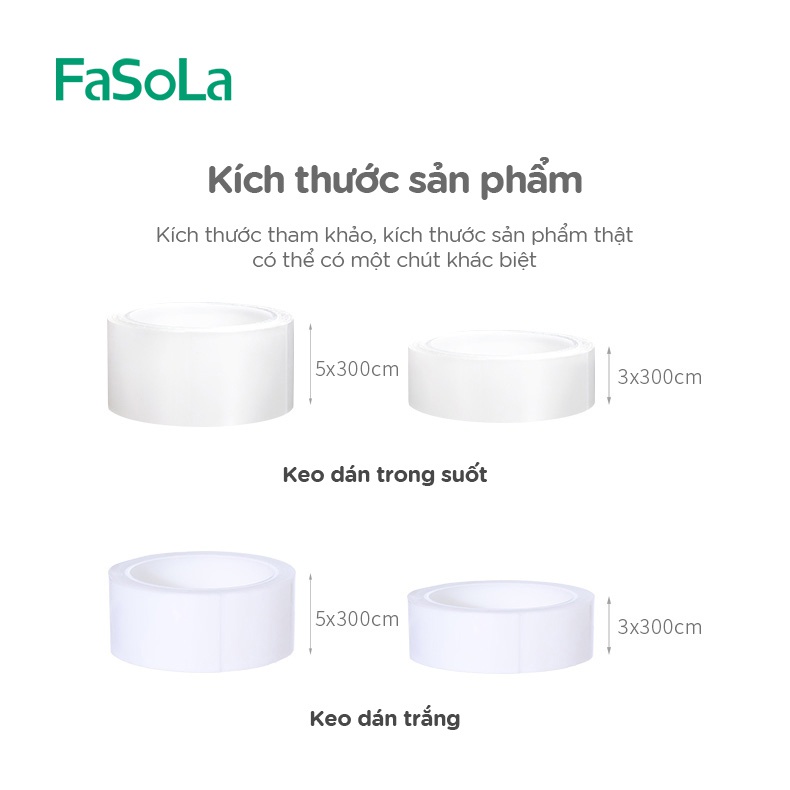 Băng dán chống nước, chống mốc loại trong FASOLA FSLJY-265