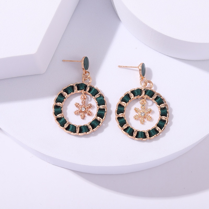 Bông tai hình cây thông/hoa/ông già nô-en thời trang cho nữ