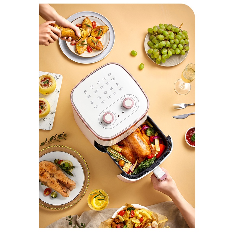 Nồi chiên không dầu BCOOK dung tích 6 Lít, mẫu 2023 - Bảo Hành 12 Tháng