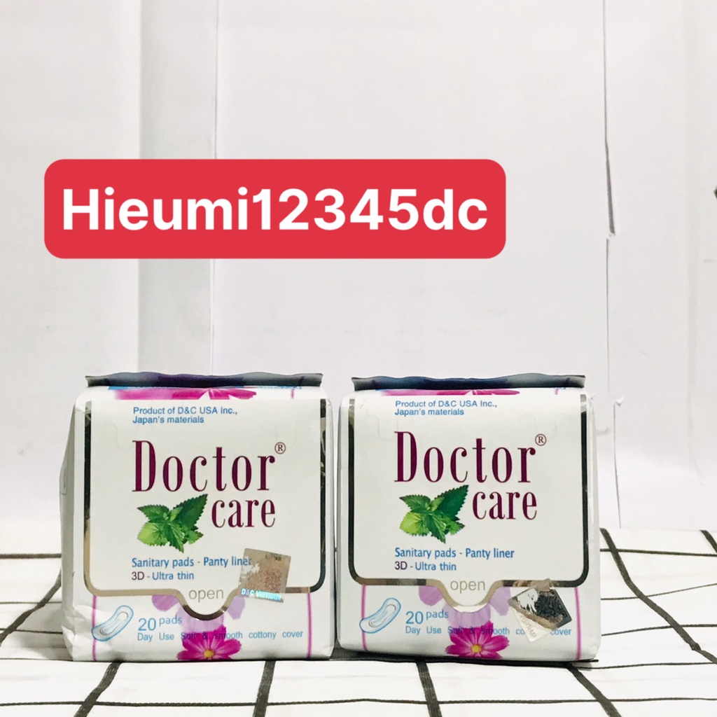 Băng Vệ Sinh Doctor Care Hàng Ngày Tinh Chất Thảo Dược Gói 20 Miếng 16cm