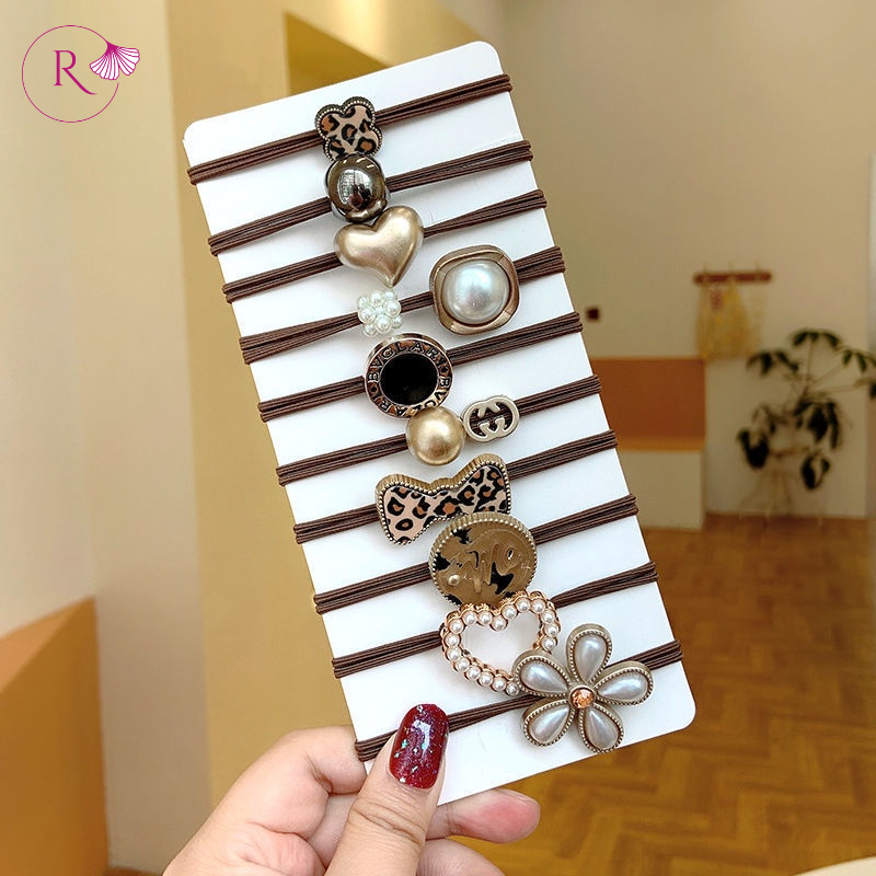 DÂY BUỘC TÓC NHIỀU MÀU ĐÁNG YÊU SIÊU XINH HÀN QUỐC CHO BÉ GÁI-DBTA1