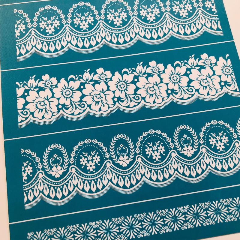 Tấm Lưới In Hoa Tự Dính Dùng Trang Trí DIY