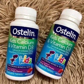 Ostelin Viên uống bổ sung Vitamin D và Canxi cho trẻ từ 2 - 13 tuổi Kids Calcium & Vitamin D3 90 viên