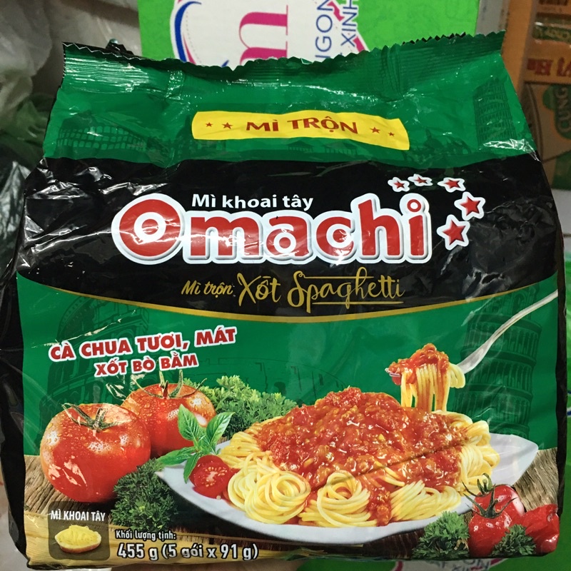 Mì trộn Omachi xốt spaghetti lốc 5 gói