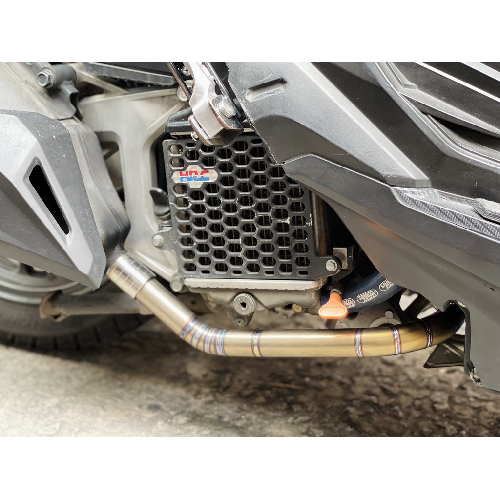 Cổ titan pô Zin cho các dòng xe Vario/SHVN/Airblade 100% Titan tản nhiệt nhanh