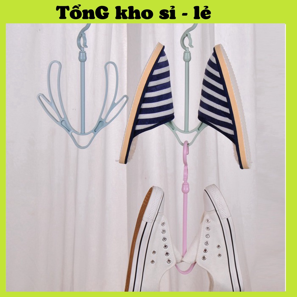 Móc Treo Phơi Giày Dép, Quần Áo Xoay 360 Độ/ Giá Treo Đồ Thông Minh 88078 TỔNG KHO SỈ VP88