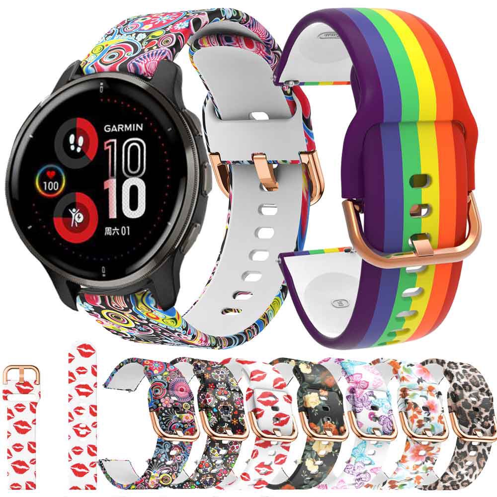 Dây Đeo Silicon 20Mm Cho Đồng Hồ Thông Minh Garmin Venu 2 Plus/Venu SQ/Garminmve Sport/Forerunner 158 55 245 645