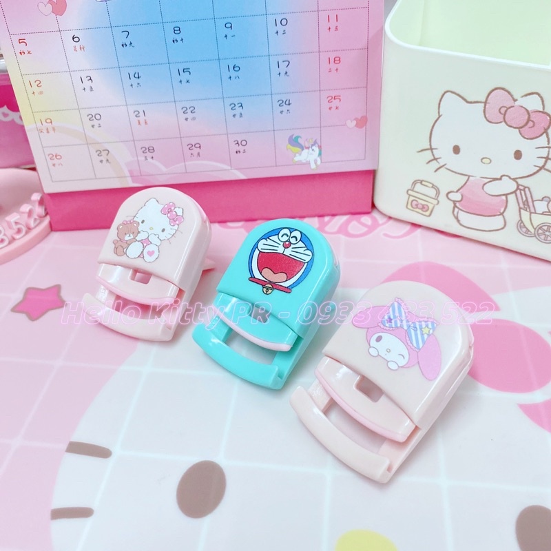 Dụng cụ kẹp bấm mi, uốn lông mi Hello Kitty - Doremon Doraemon