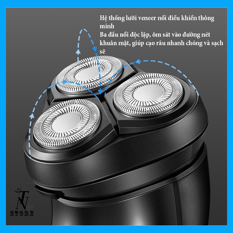 Máy cạo râu đa năng PS156，tỉa tóc mai, chống nước IPX7 [Bảo Hành 12 tháng]