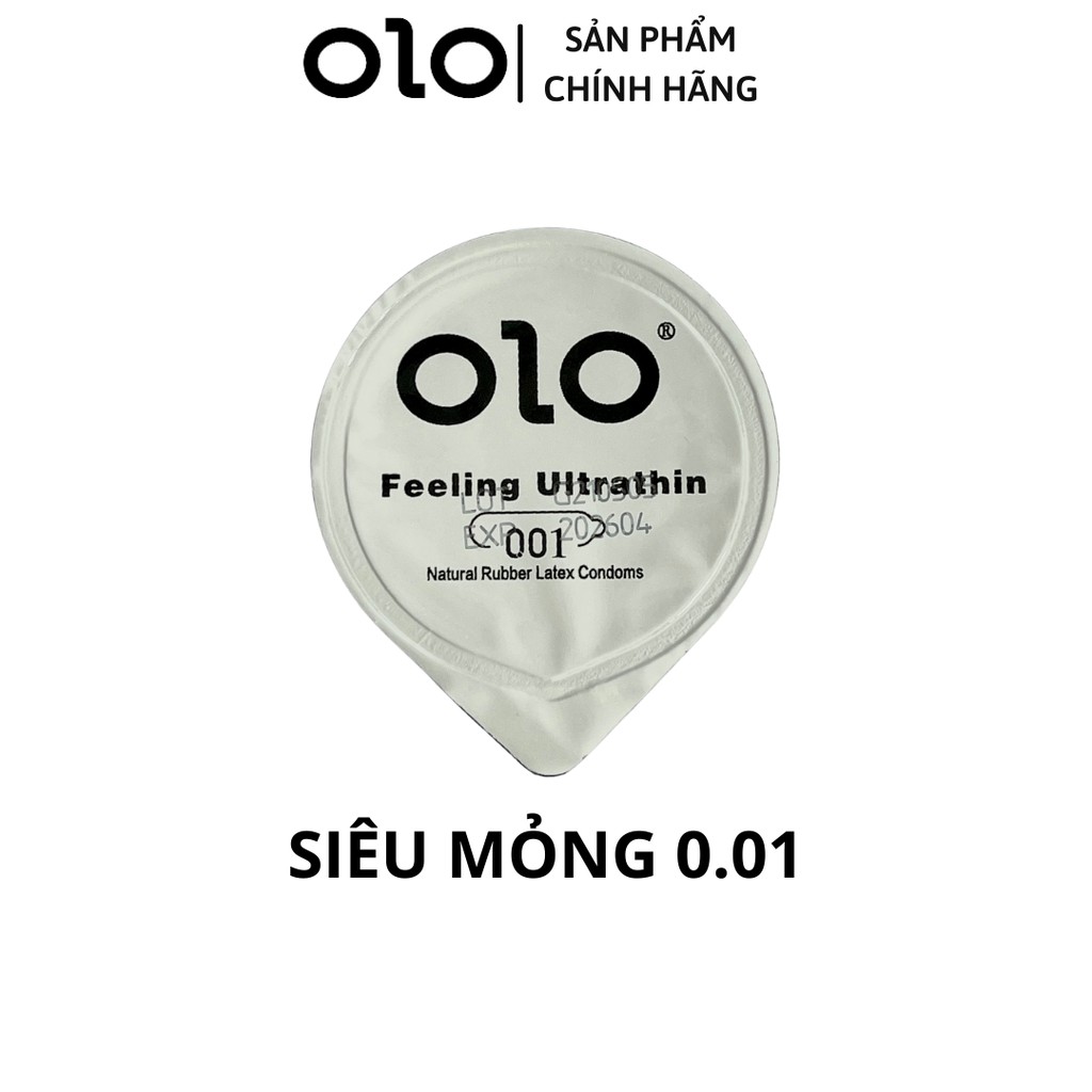 Bao cao su OLO 0.01mm ưu đãi trải nghiệm sản phẩm chỉ với 20k