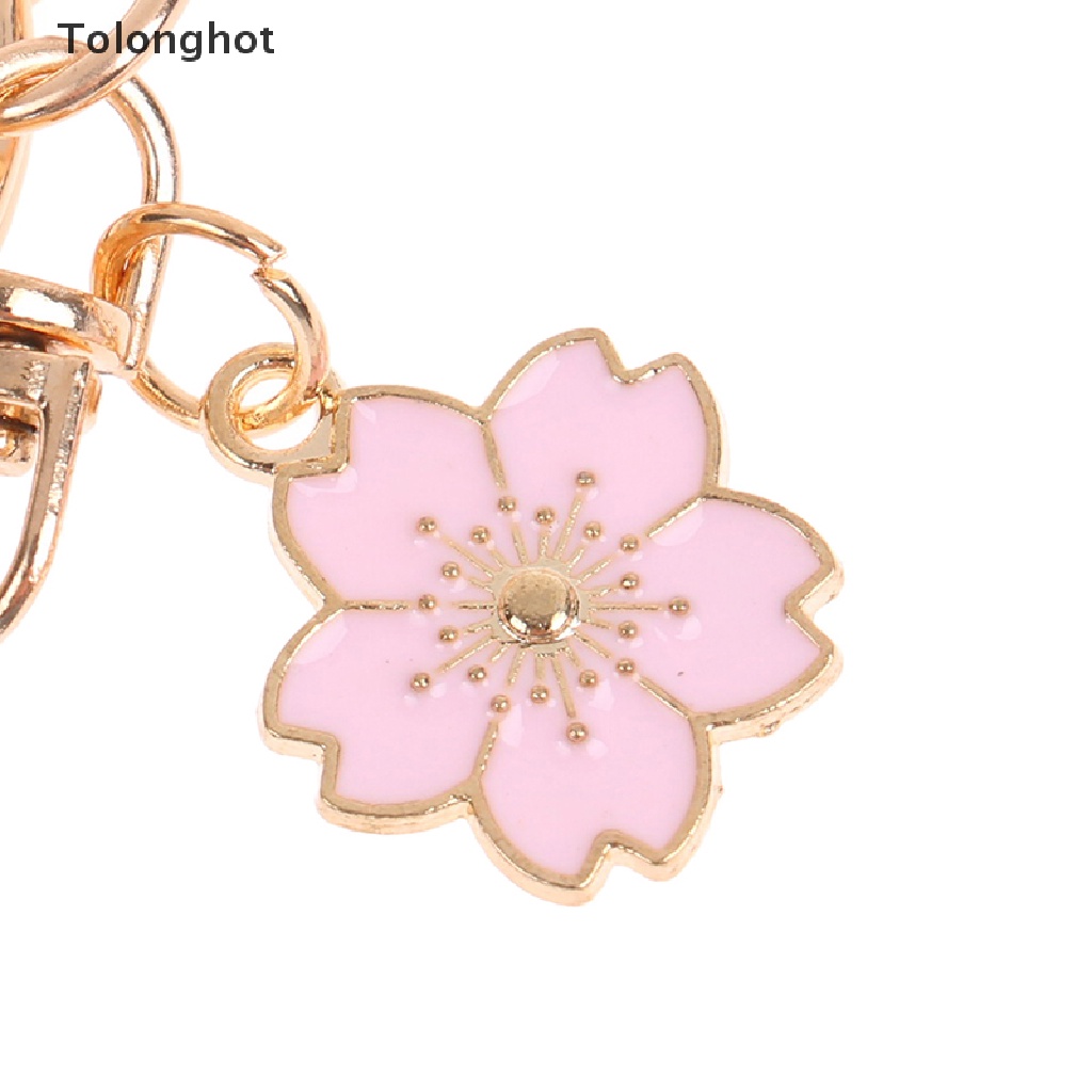 Móc Khóa Tráng Men Hình Thỏ / Mèo / Hoa Dễ Thương