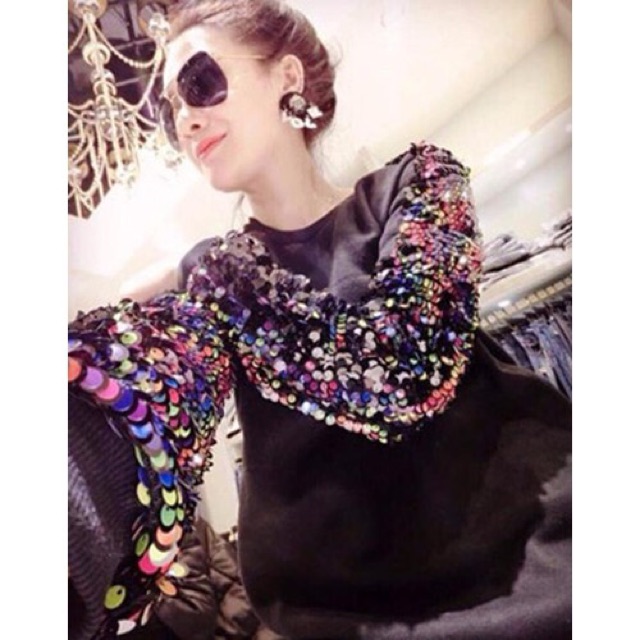ÁO TAY SEQUIN LẤP LÁNH