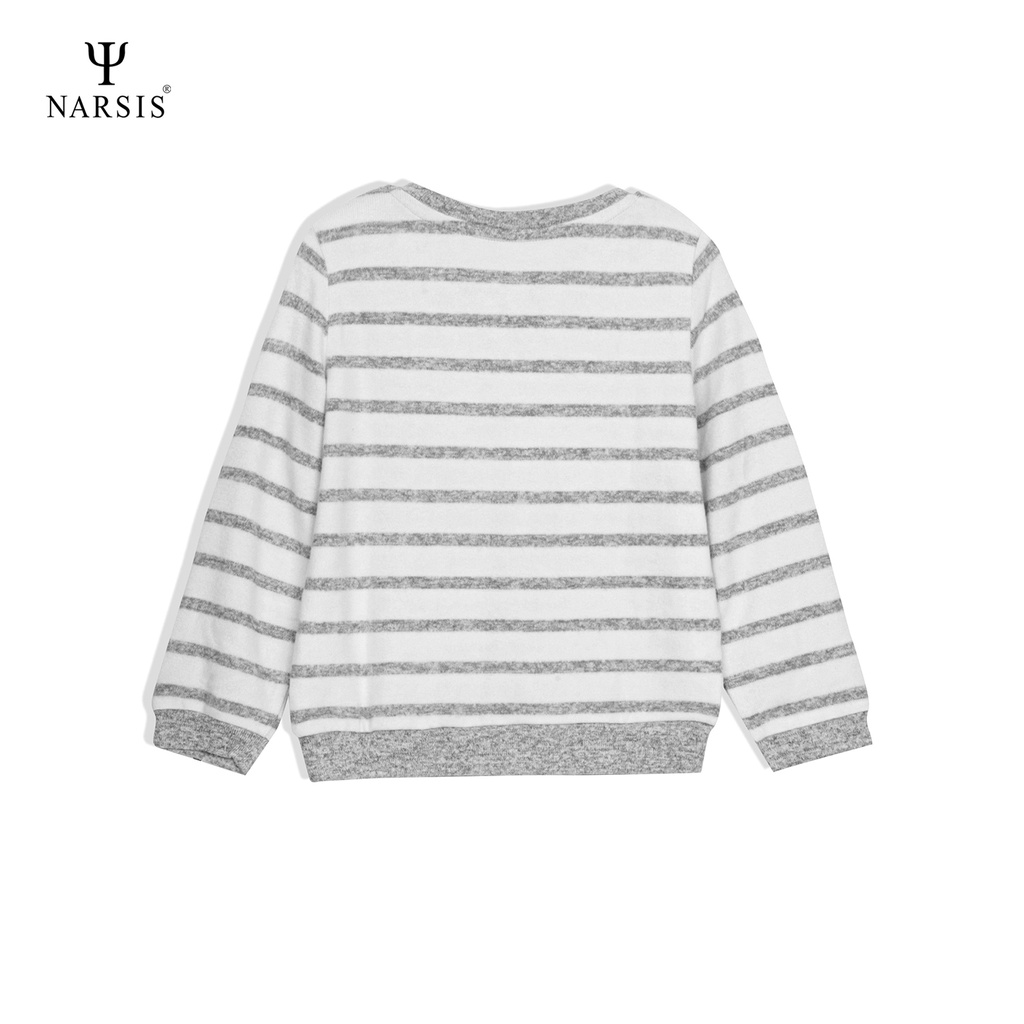 Bộ đồ len bé trai dài tay Narsis KE0052 màu trắng ngà