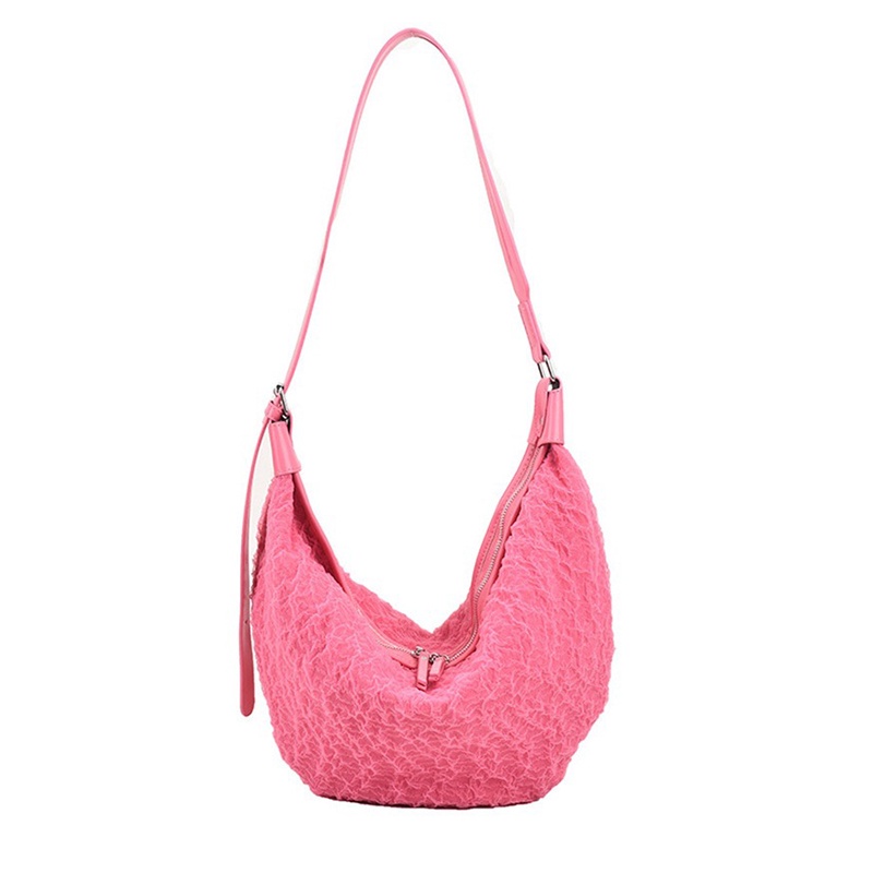 Túi IELGY đeo chéo có khóa kéo phong cách đường phố Hàn Quốc cho nữ