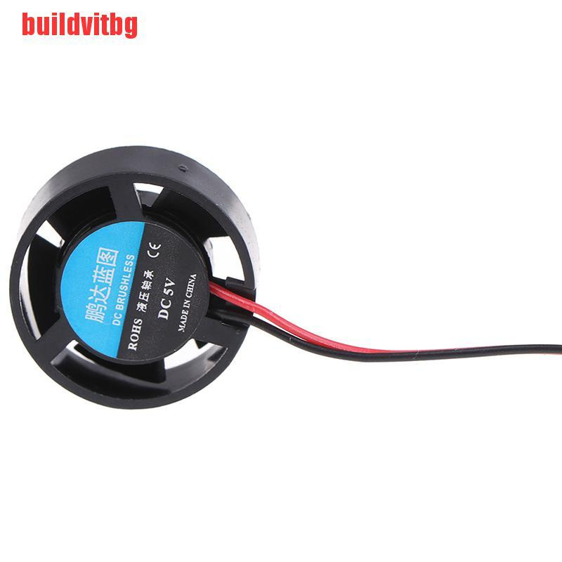 {buildvitbg}25.5x10mm 5V 9V 12V 24V Round Mini Cooling Fan for LED Lamps Computer Radiator GVQ