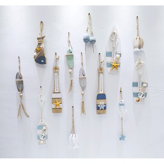 Dây móc treo trang trí nhiều mẫu bằng gỗ - Decor đồ trang trí theo phong cách biển Địa Trung Hải