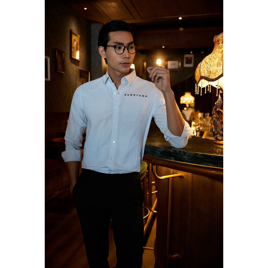 Áo sơ mi nam BEN &amp; TOD 21049 tay dài công sở tôn dáng, vải cotton lụa không nhăn, thấm hút mồ hôi
