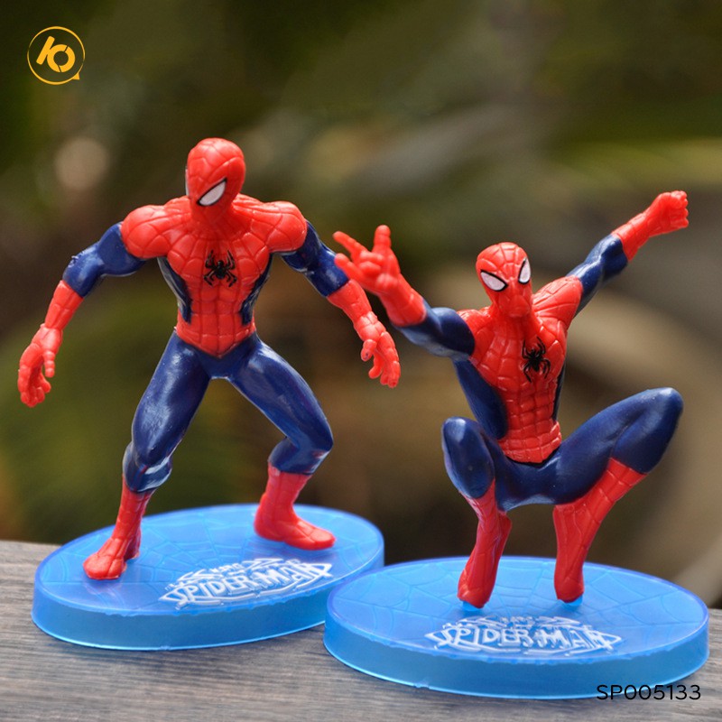 Mô hình siêu anh hùng Avengers 10.5cm trang trí bàn làm việc, ô tô siêu chất -spider man (con)