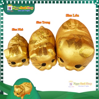 Heo đất tiết kiệm vàng kim tuyến may mắn - lợn đất tiết kiệm