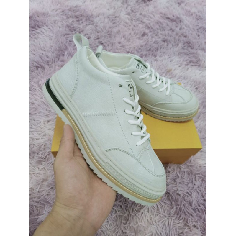 Giày Sneaker Nam Thời Trang Cao Cấp - Giày buộc dây khâu đế