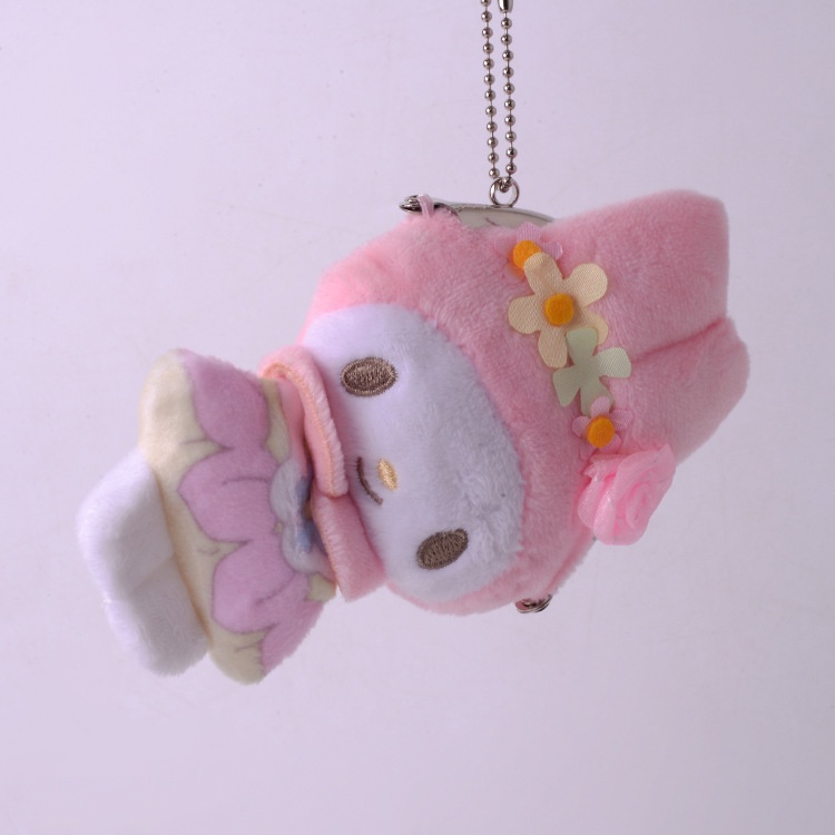 Sanrio 1 Túi Đựng Son Môi / Tiền Xu Hình Búp Bê Nhồi Bông kuromi / Thỏi Son Môi hello kitty cinnamoroll melody Đáng Yêu Dành Cho Bé Gái