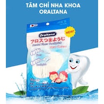 Tăm chỉ nha khoa Oraltana - Gói 50 Que - tăm kẽ răng Oral Tana, xỉa răng, chăm sóc răng lợi tiêu chuẩn xuất Nhật