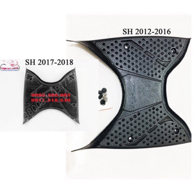 Combo thảm các bon + ốp gác chân sh 2017