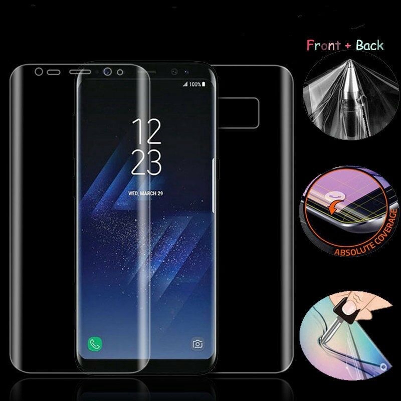 Miếng dán màn hình và sau mặt trước sau cho Samsung Galaxy S7 edge S8 S9 Plus Note 8