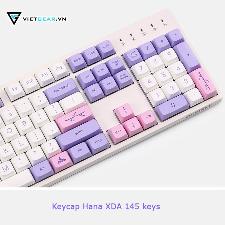 Bộ nút bàn phím Keycap Hana XDA PBT 145 nút