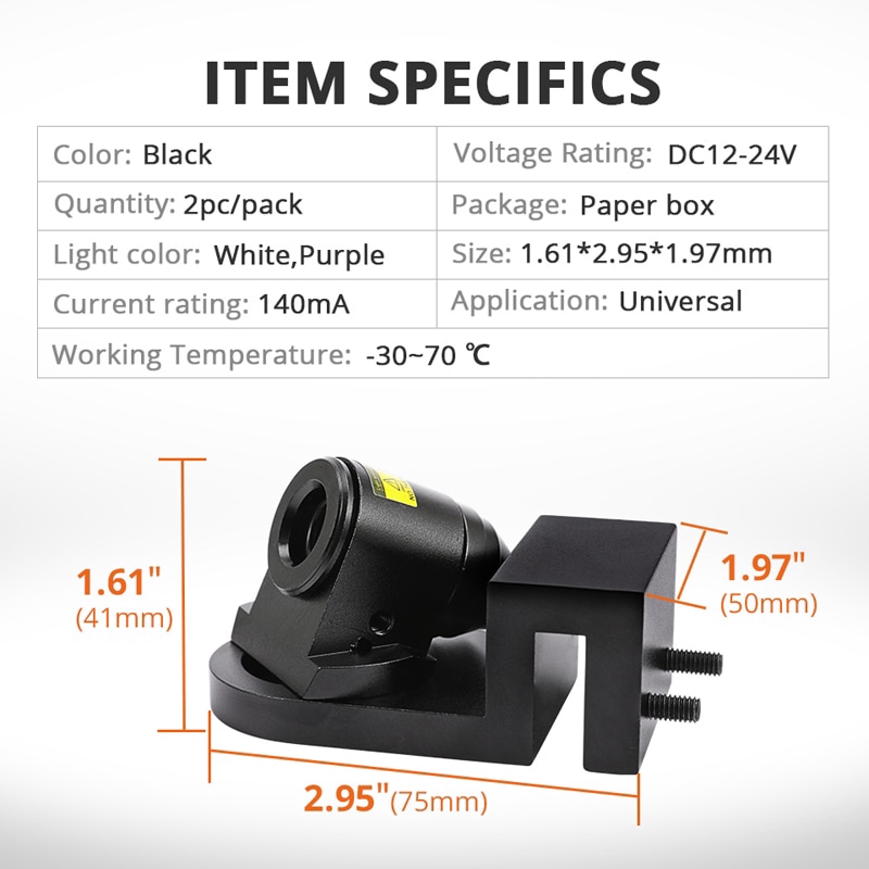 Đèn LED Tạo Hiệu Ứng Ánh Sáng Trắng/Xanh Dương/Đỏ Hình Đôi Cánh Thiên Thần Trang Trí Cửa Xe Hơi