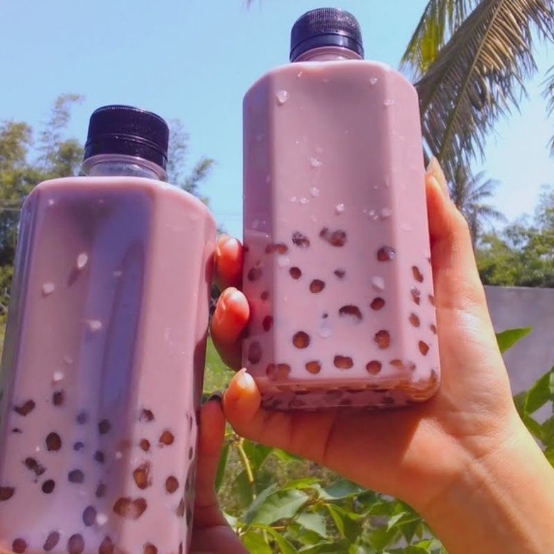 Trà sữa khoai môn full trân châu đen + trắng