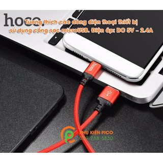 Cáp sạc Hoco Micro Usb - Cáp sạc Hoco dây dù