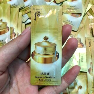 Combo gói dùng thử kem dưỡng ẩm nâng cơ và đàn hồi da Whoo Gongjinhyang Intensive Nutritive Cream - mỹ phẩm Ohui công ty