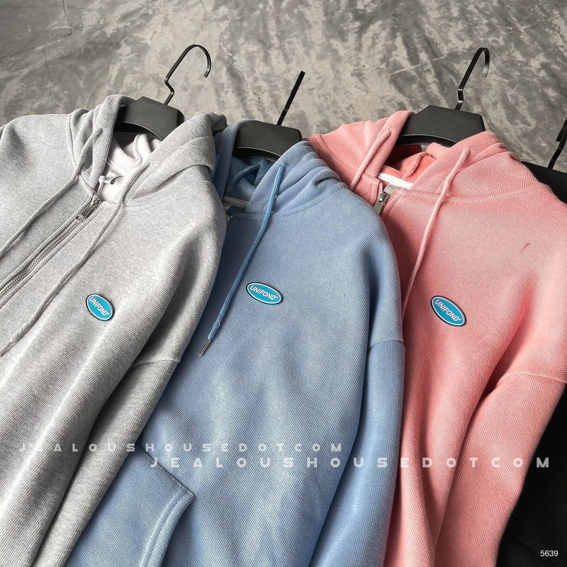 Áo hoodie zip logo UNIFOND 5639 | BigBuy360 - bigbuy360.vn