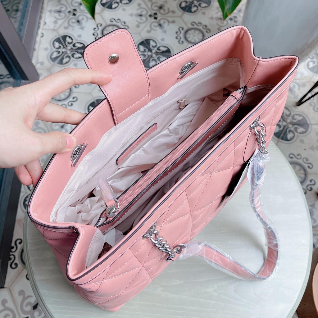 Nine West - Túi Nine West Tirrana Satchel - màu hồng đất