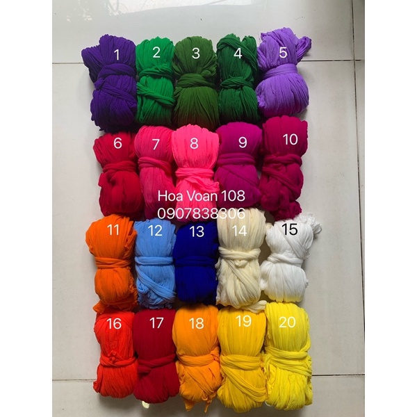 Vải Voan trơn 1 cục 20 sợi